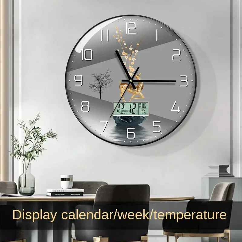 Luxury Lifestyle Watches - Настенные часы для гостиной с календарем,