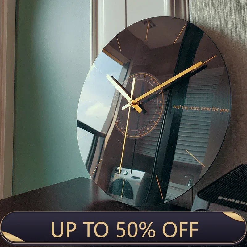Luxury Lifestyle Gifts - Роскошные бесшумные настенные часы для гостиной,