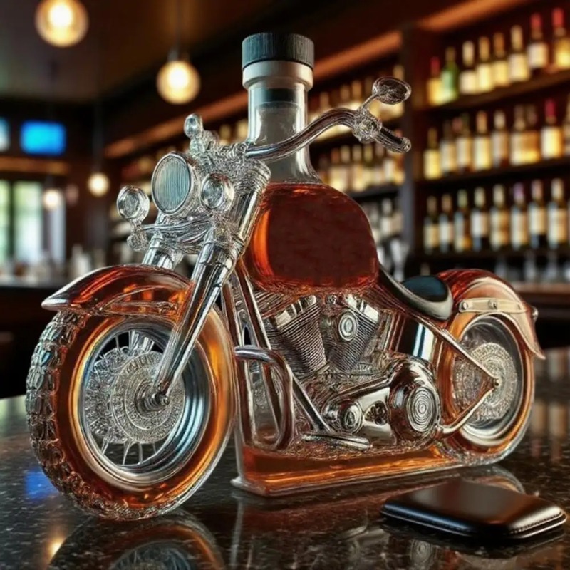Glass Decanter Whiskey - Декантер для виски в мотоциклетном стиле,
