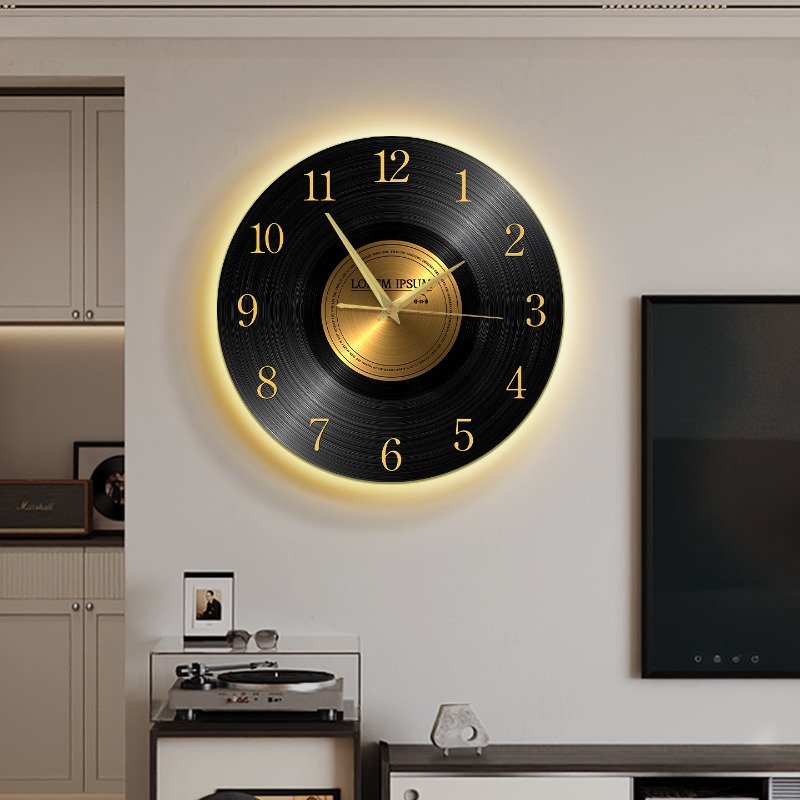 Luxury Lifestyle Watches - Винтажные настенные часы с подсветкой, бесшумные,