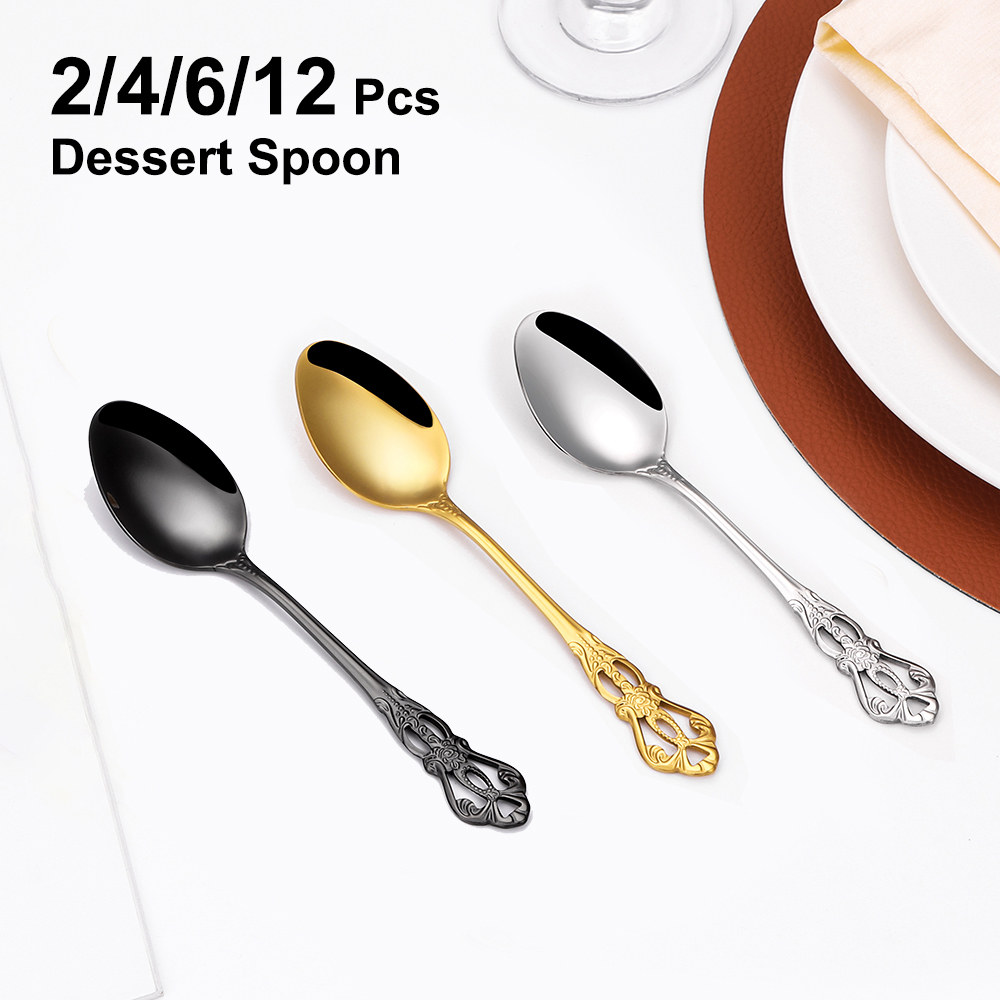 Gold Cutlery Flatware - 2/4/6/12 шт., столовые приборы