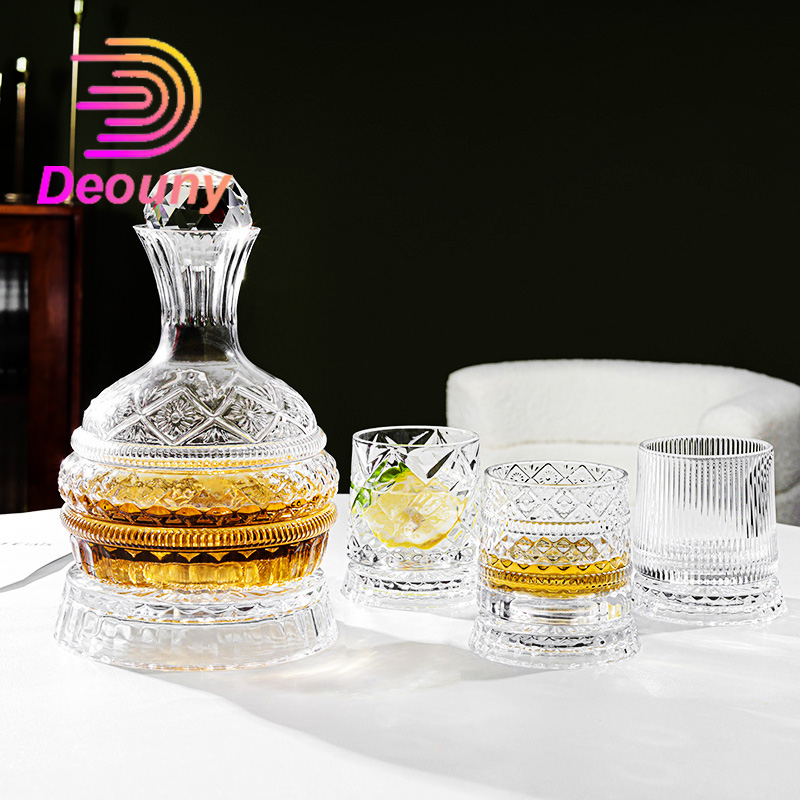Вращающийся графин для вина DE – обзор и цена Glass Decanter Whiskey