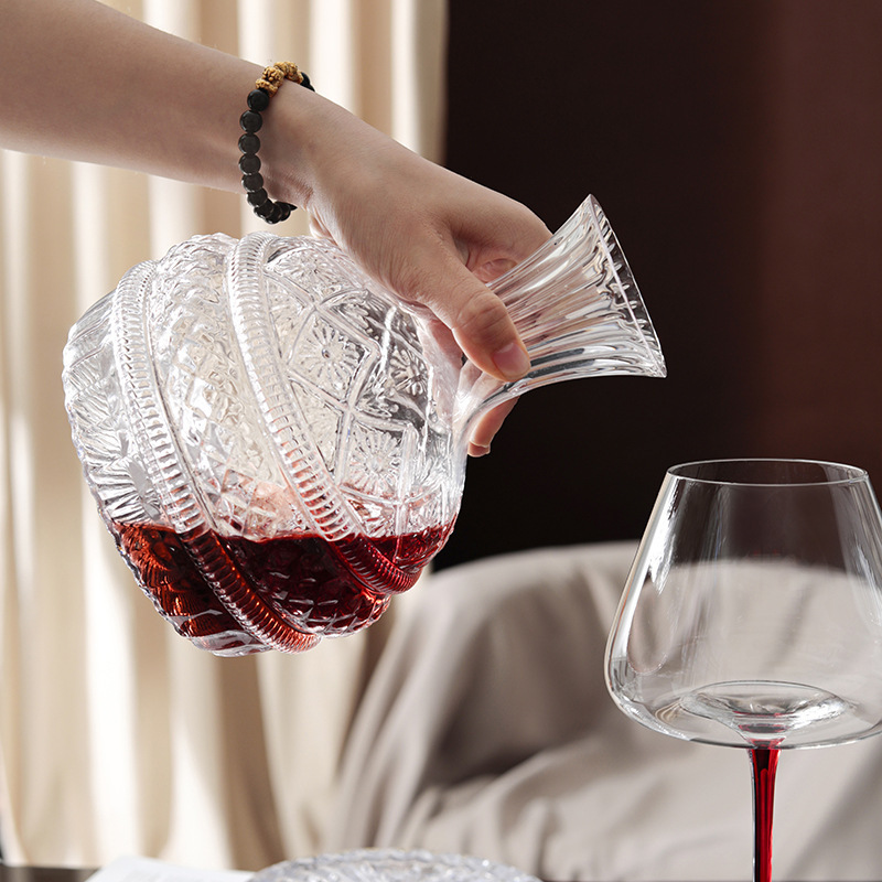 Вращающийся графин для вина DE – обзор и цена Glass Decanter Whiskey