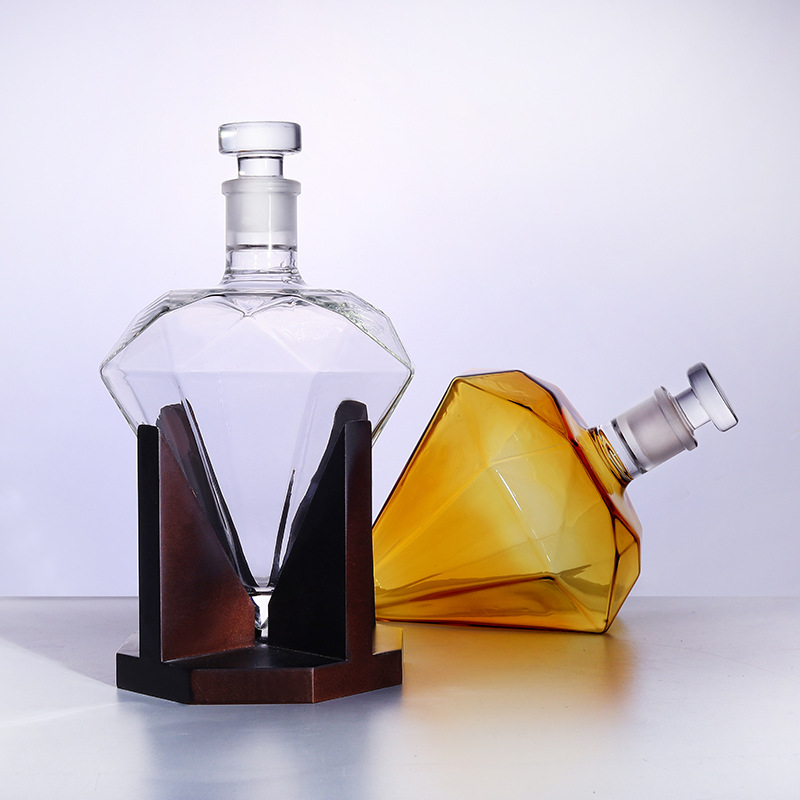 Декантер для виски с алмазной  – обзор и цена Glass Decanter Whiskey