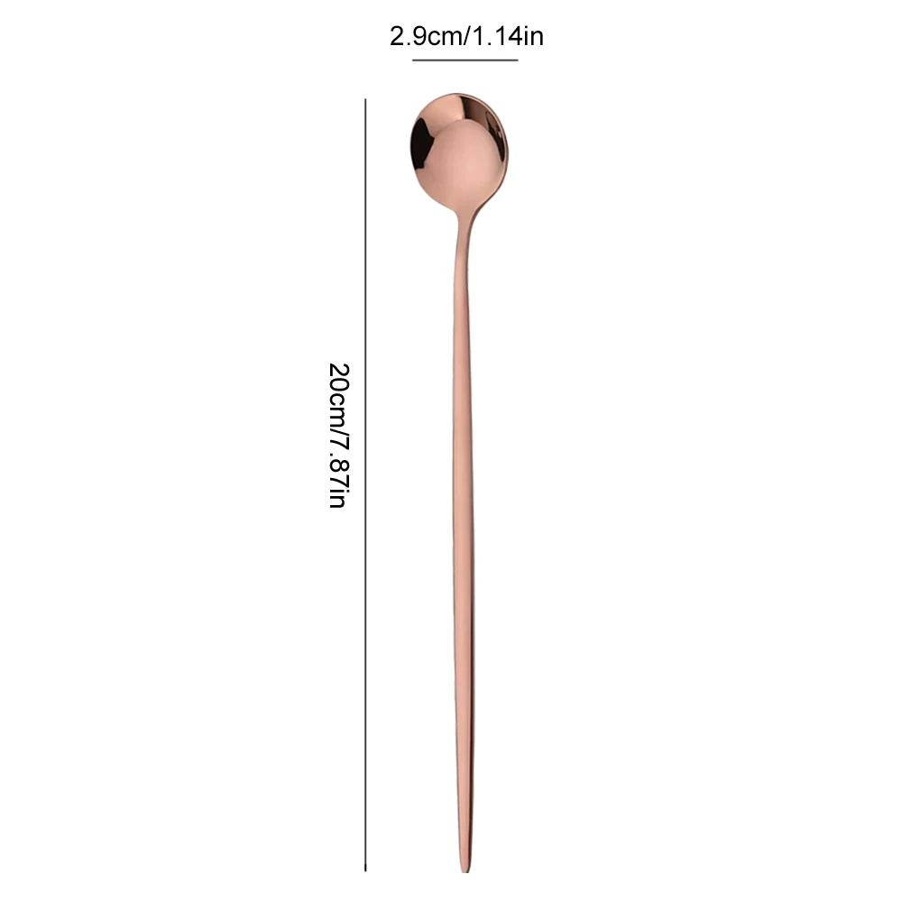 6 шт., ложка для льда с длинно – обзор и цена Gold Cutlery Flatware