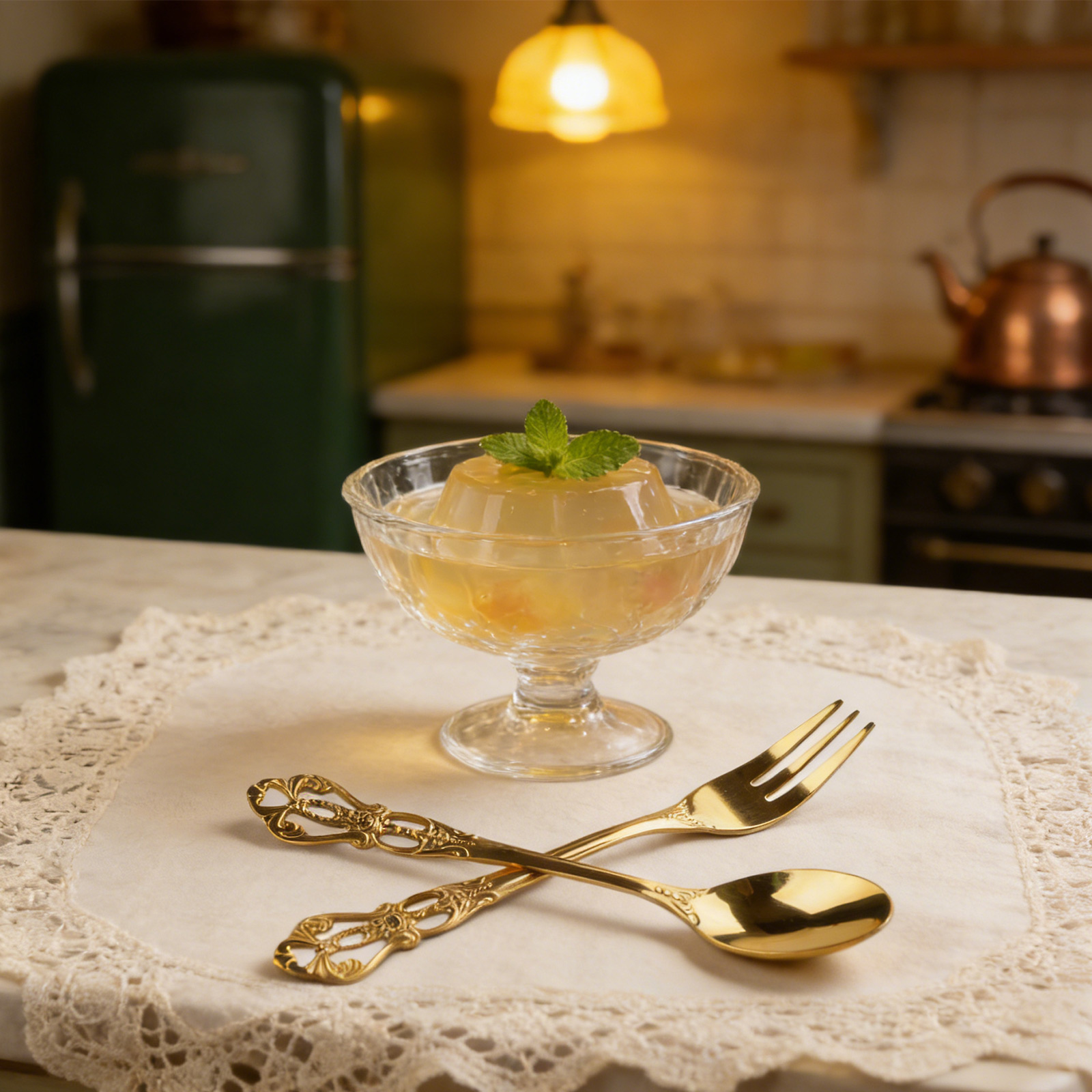 Набор винтажных золотых ложек  – обзор и цена Gold Cutlery Flatware