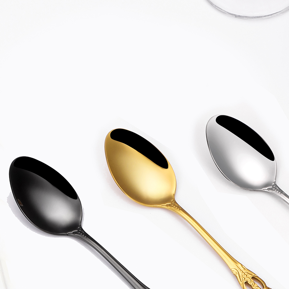 2/4/6/12 шт., столовые приборы – обзор и цена Gold Cutlery Flatware