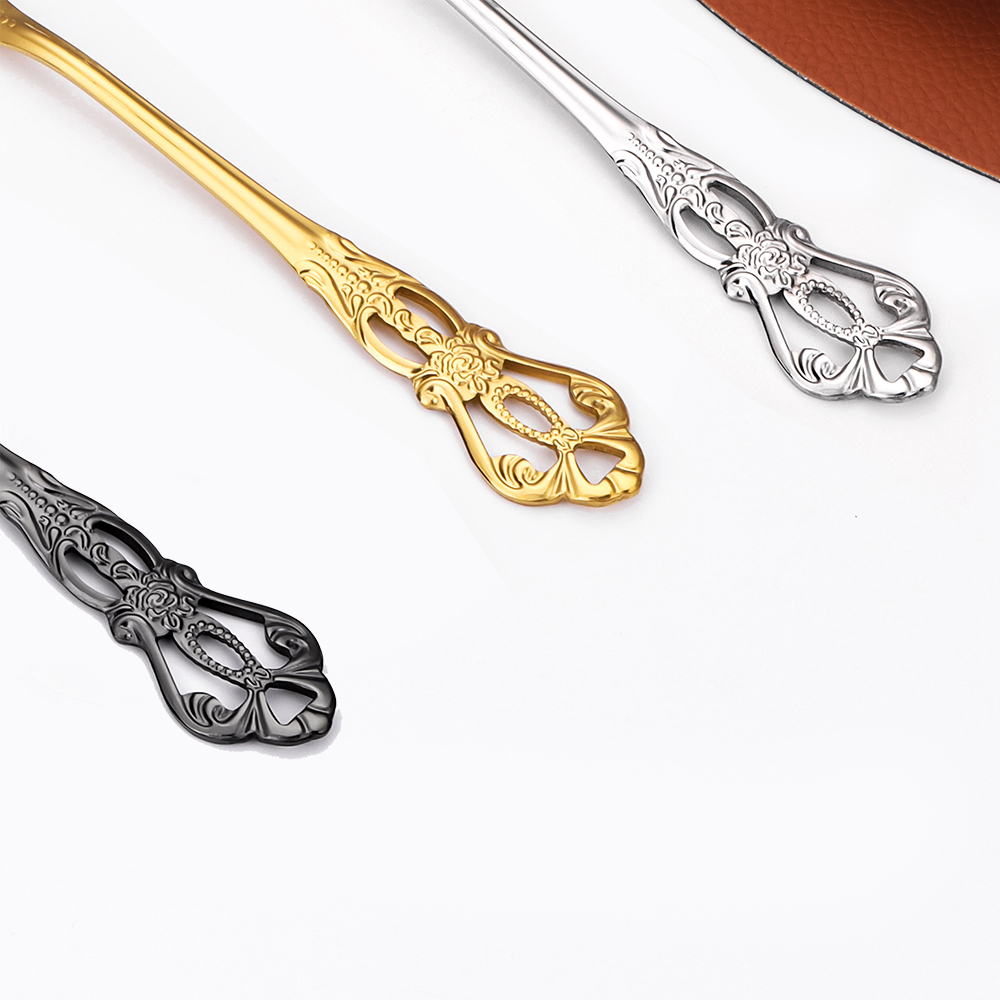2/4/6/12 шт., столовые приборы – обзор и цена Gold Cutlery Flatware